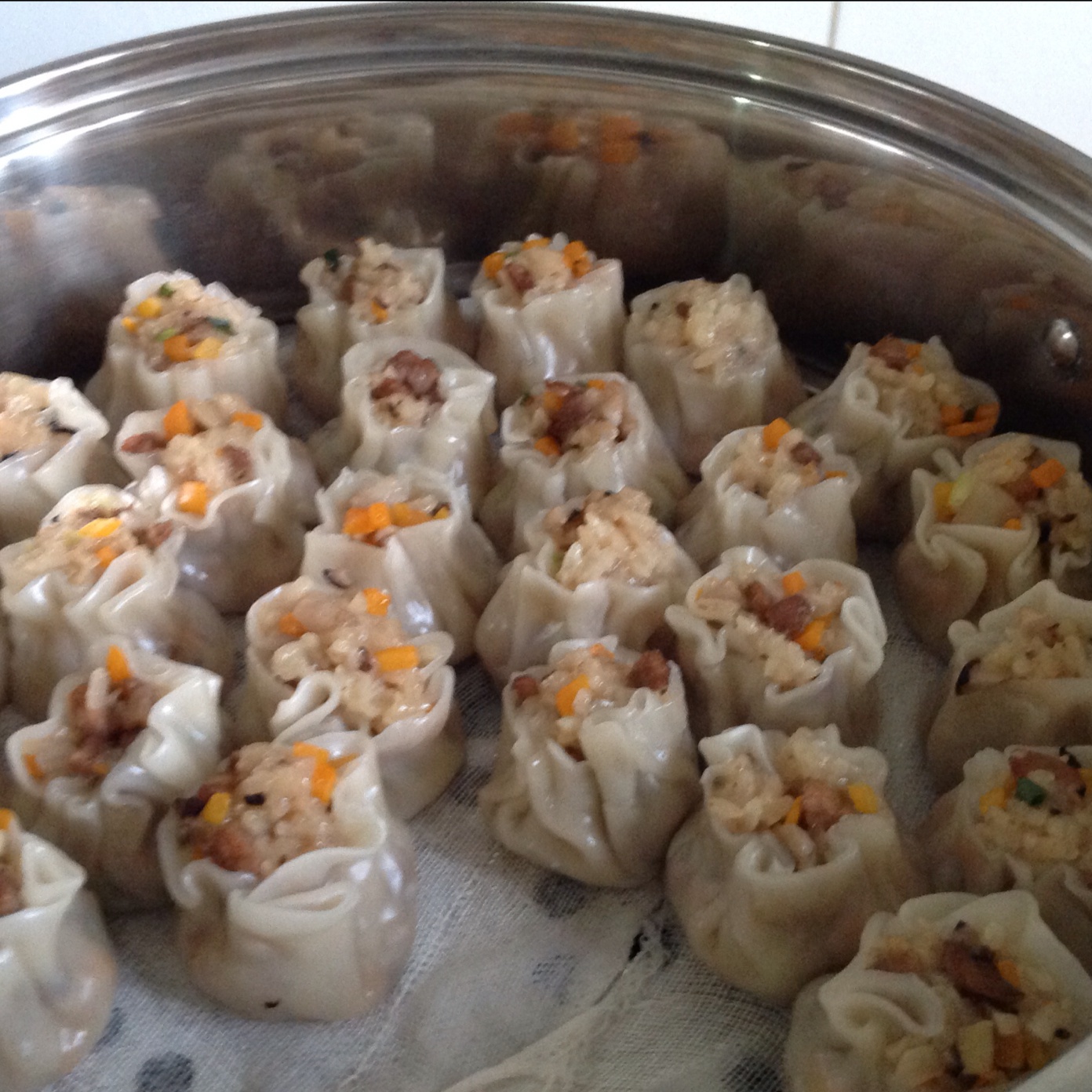 简易糯米烧卖（附烧卖包法）