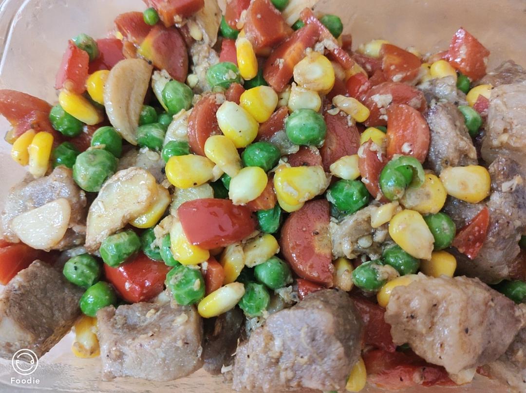 香辣五彩牛肉丁