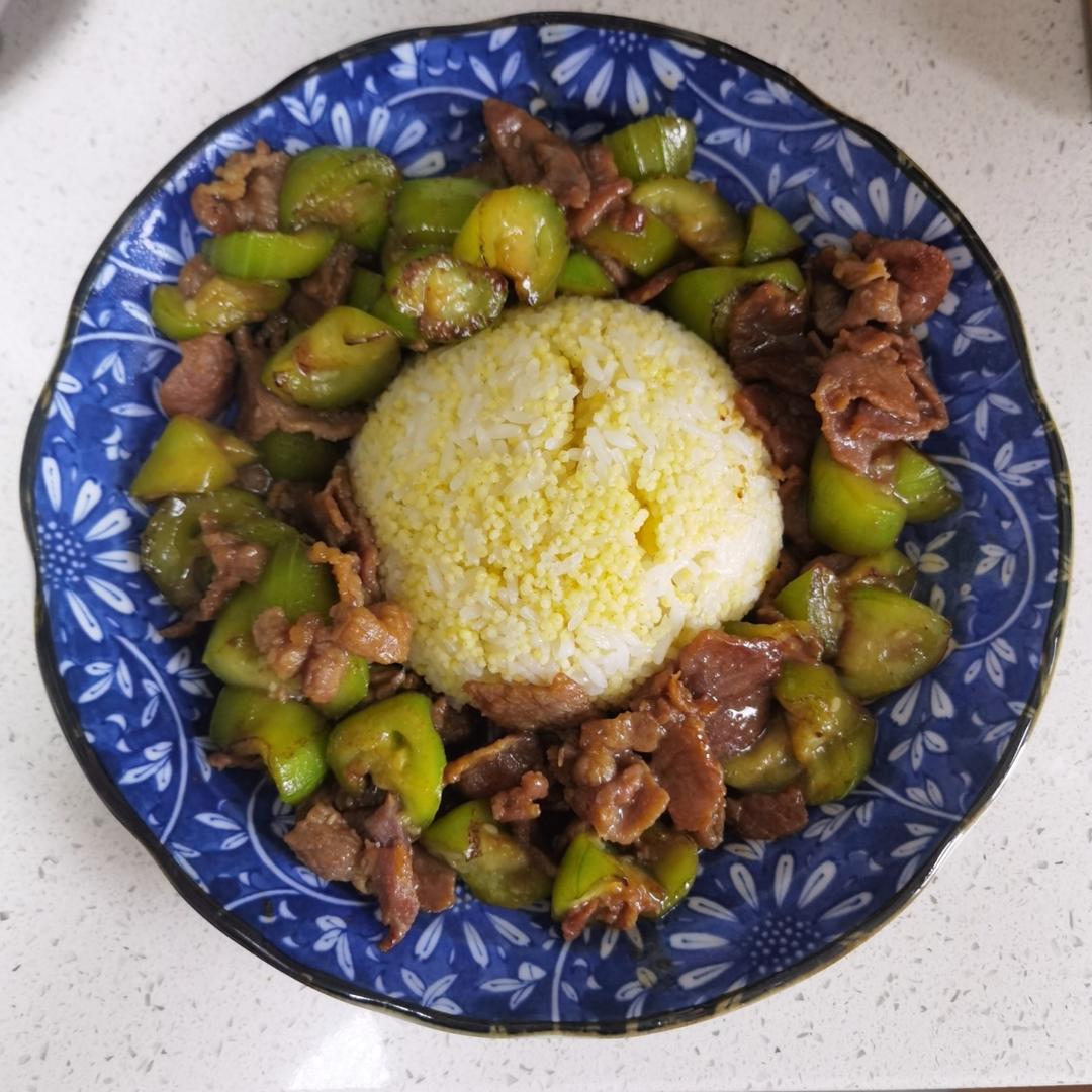 丝瓜炒牛肉