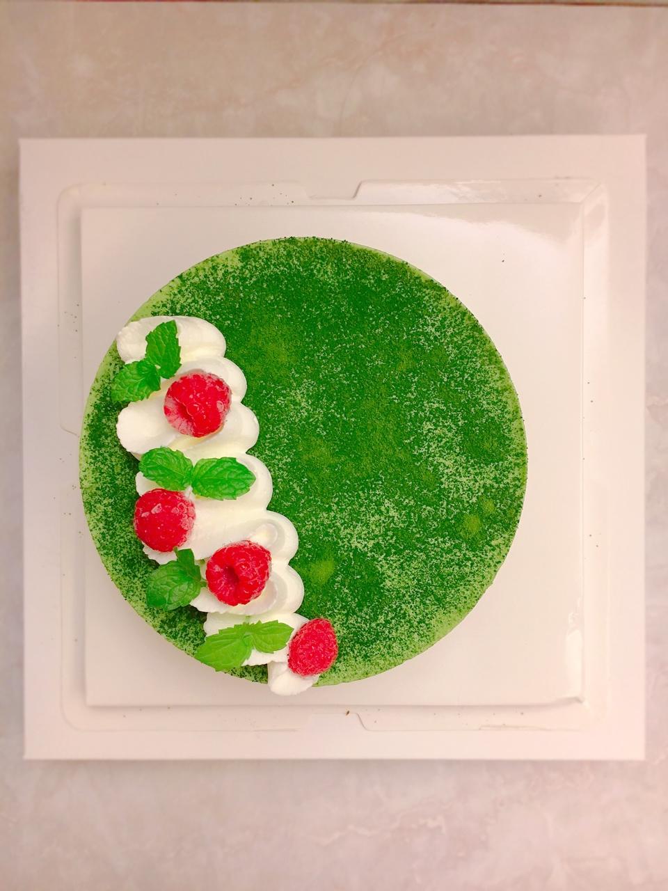 抹茶红豆芝士慕斯
