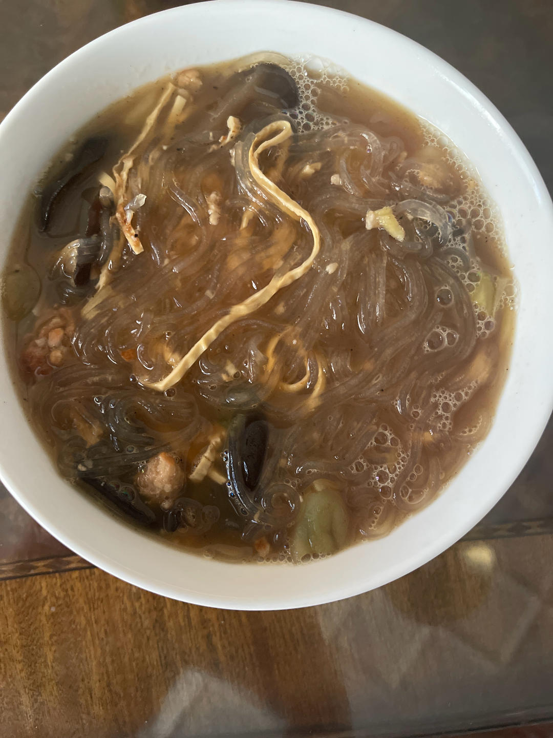 超快手的榨菜肉沫粉丝汤