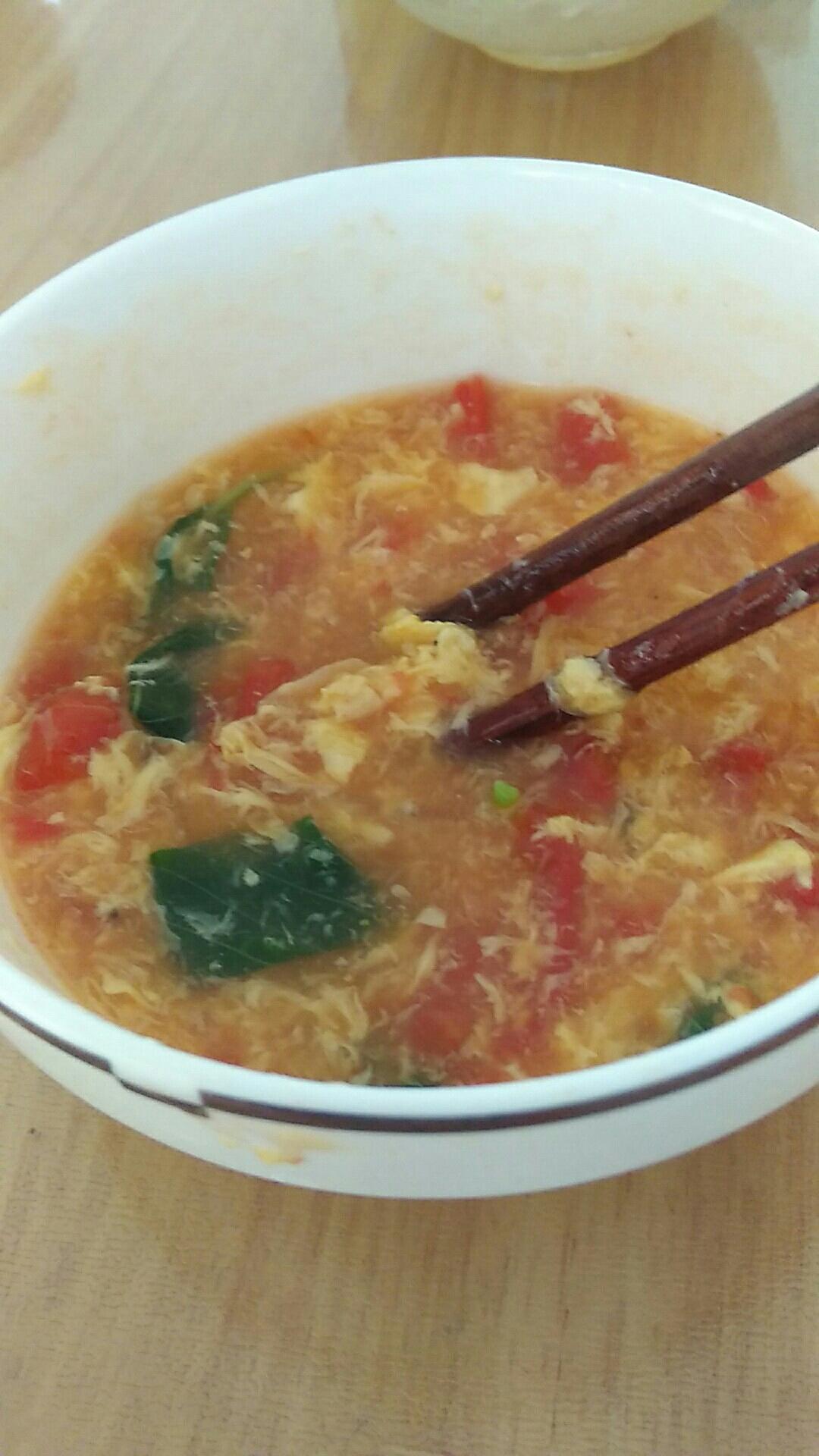 孕妇专用番茄鸡蛋面筋汤