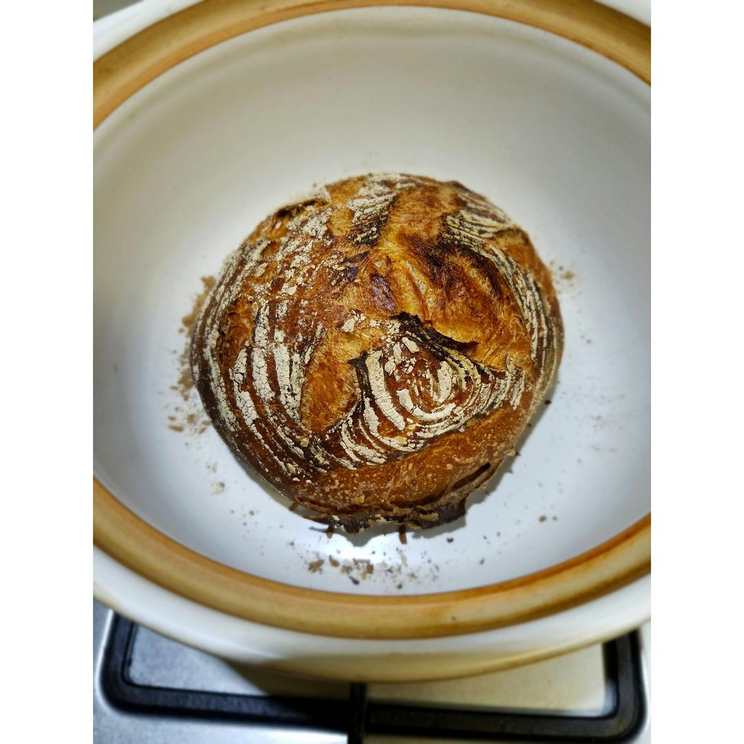 欧包/乡村面包-无油不用揉 No Knead Bread