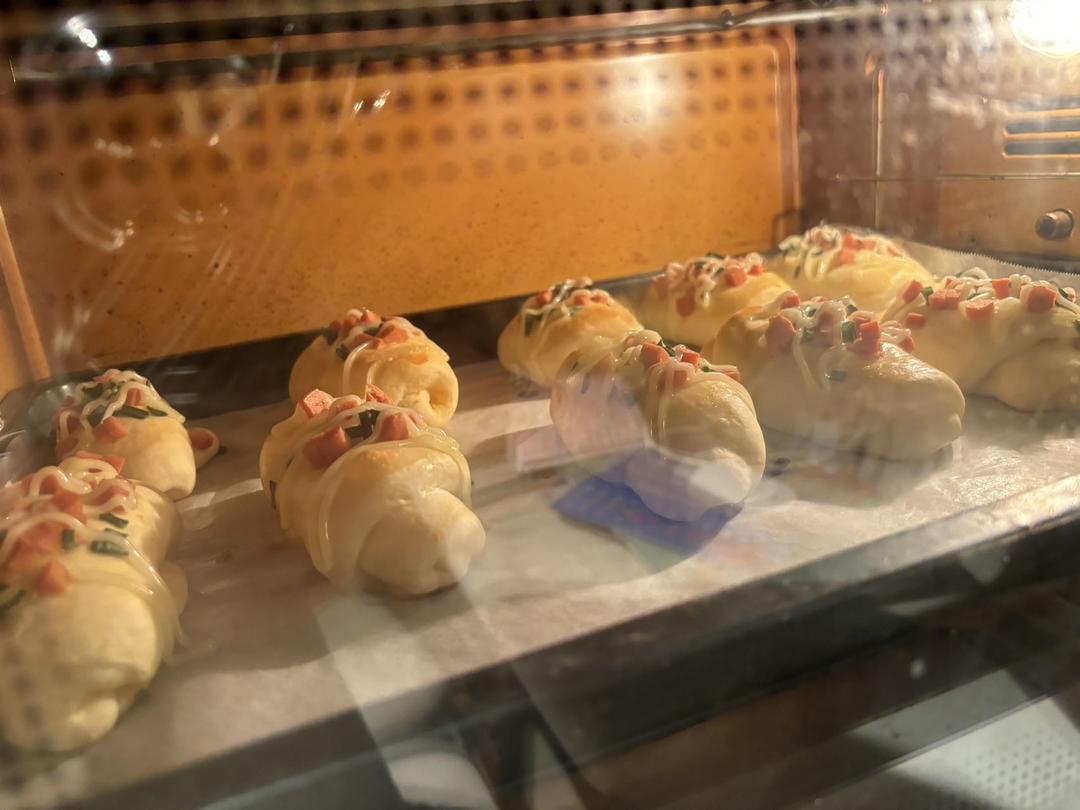 香葱火腿肉松面包