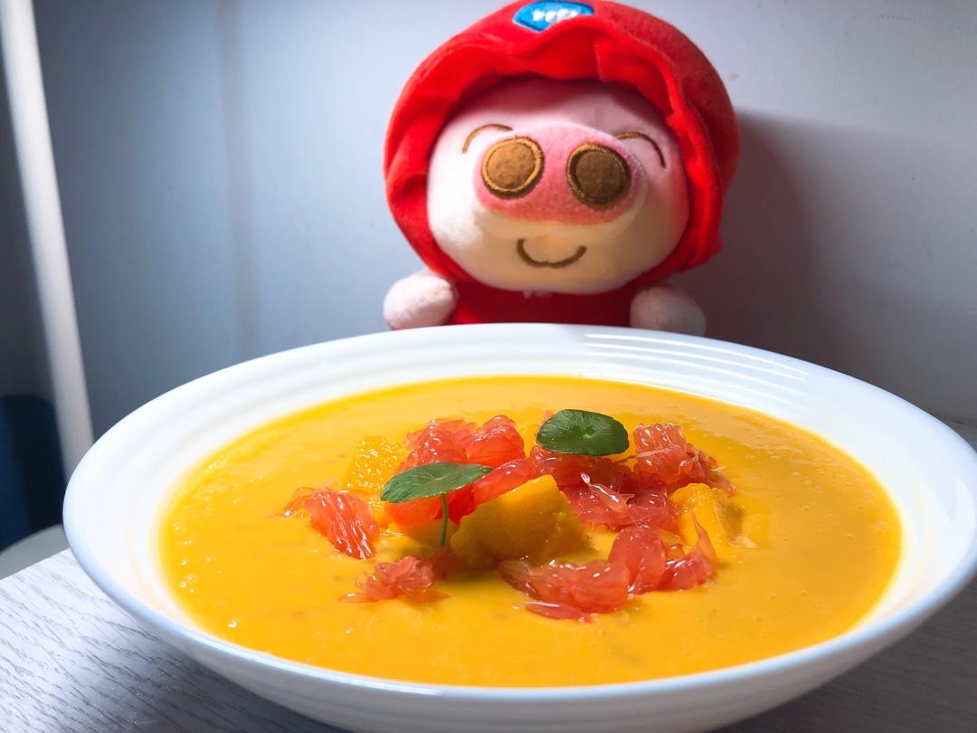 港式甜品——杨枝甘露(芒果西米露)附芒果花切法