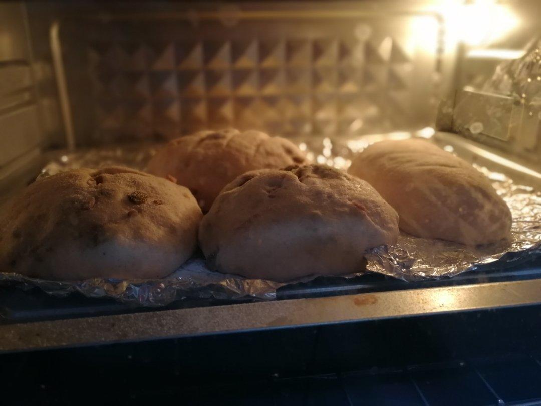 无糖无油红丝绒蔓越莓坚果乳酪/红豆肉松全麦欧包