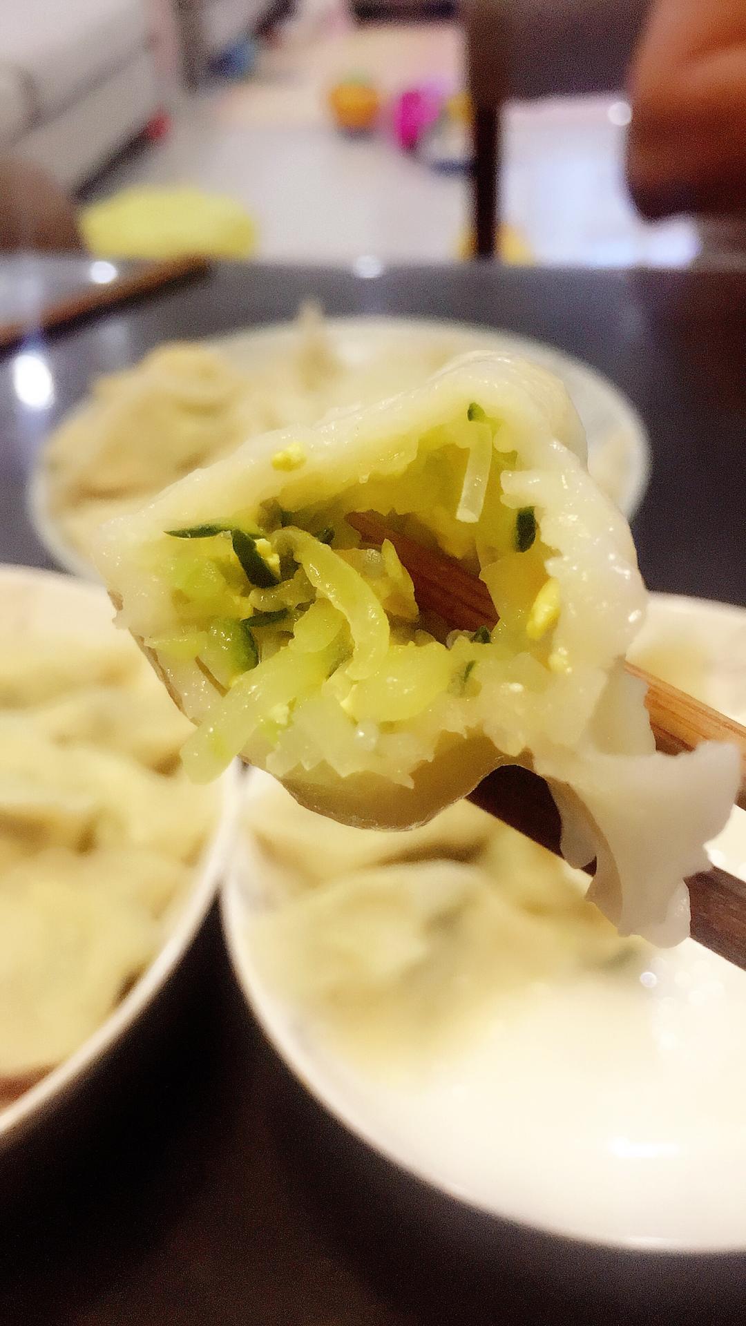 西瓜皮鸡蛋水饺