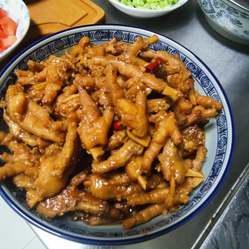 香辣烧鸡爪