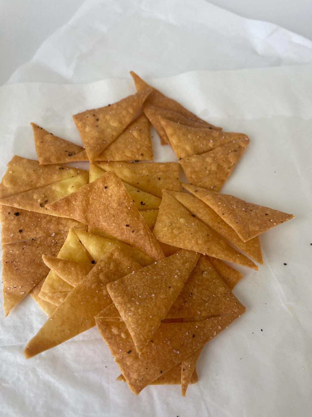 自制椒盐玉米片——非油炸烤箱版