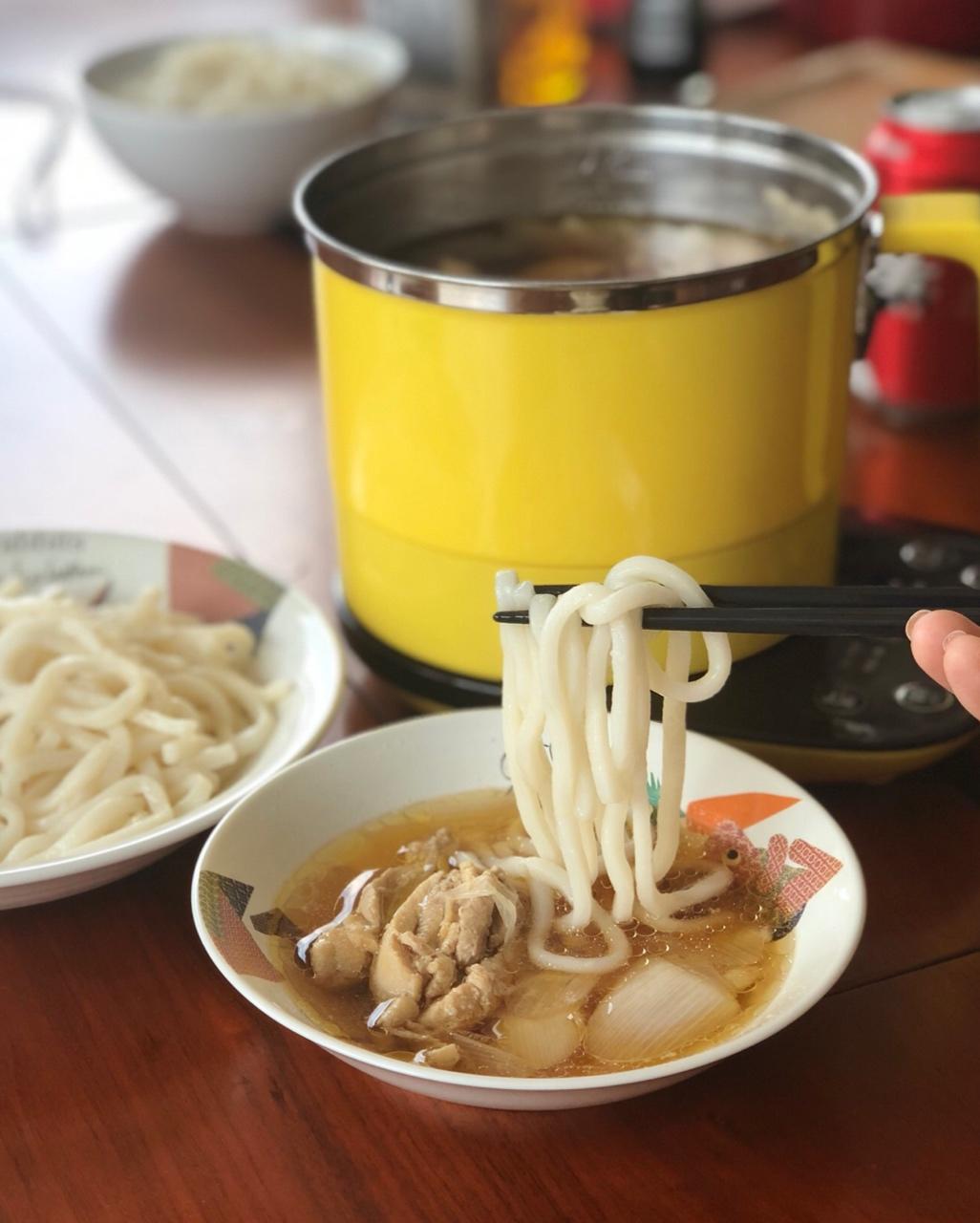 鸡肉葱乌冬