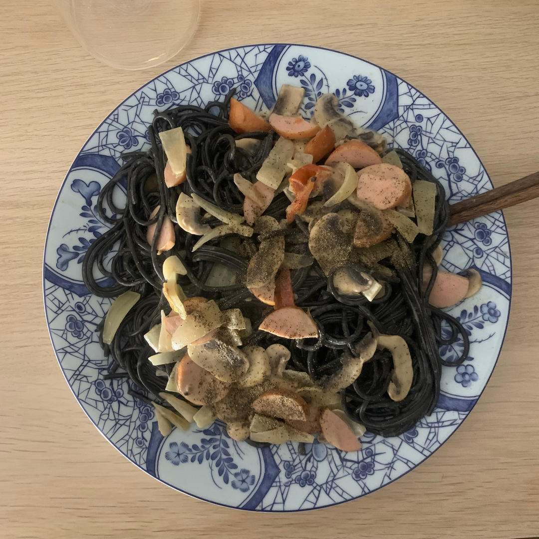 简易版奶油意面