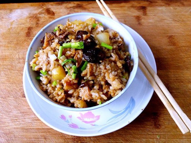 香菇肉丁油饭