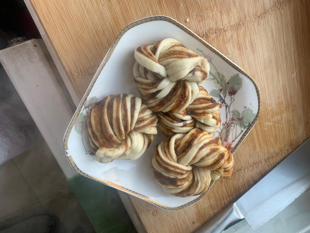 芝麻酱红糖花卷