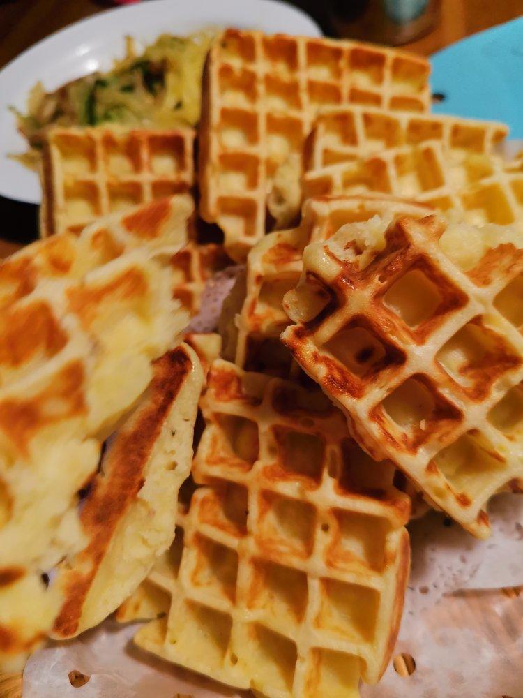 黑胡椒土豆华夫饼