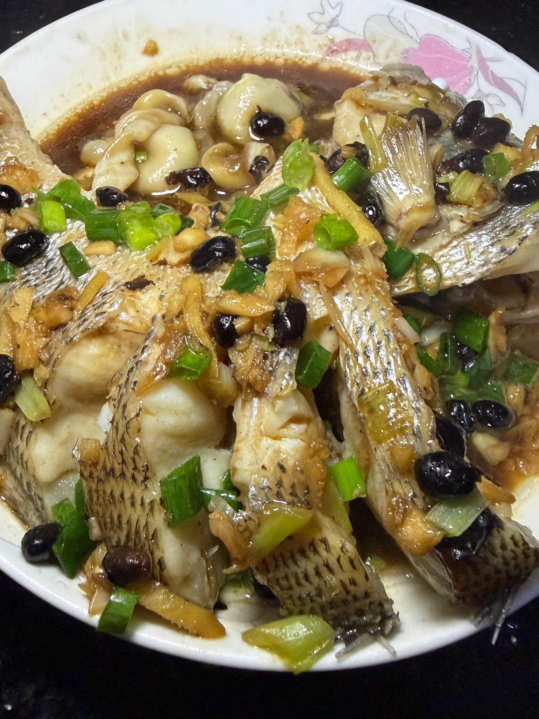 豆豉清蒸鲈鱼