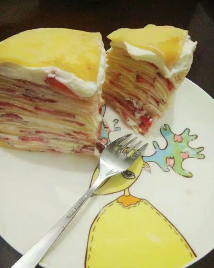 草莓千层饼