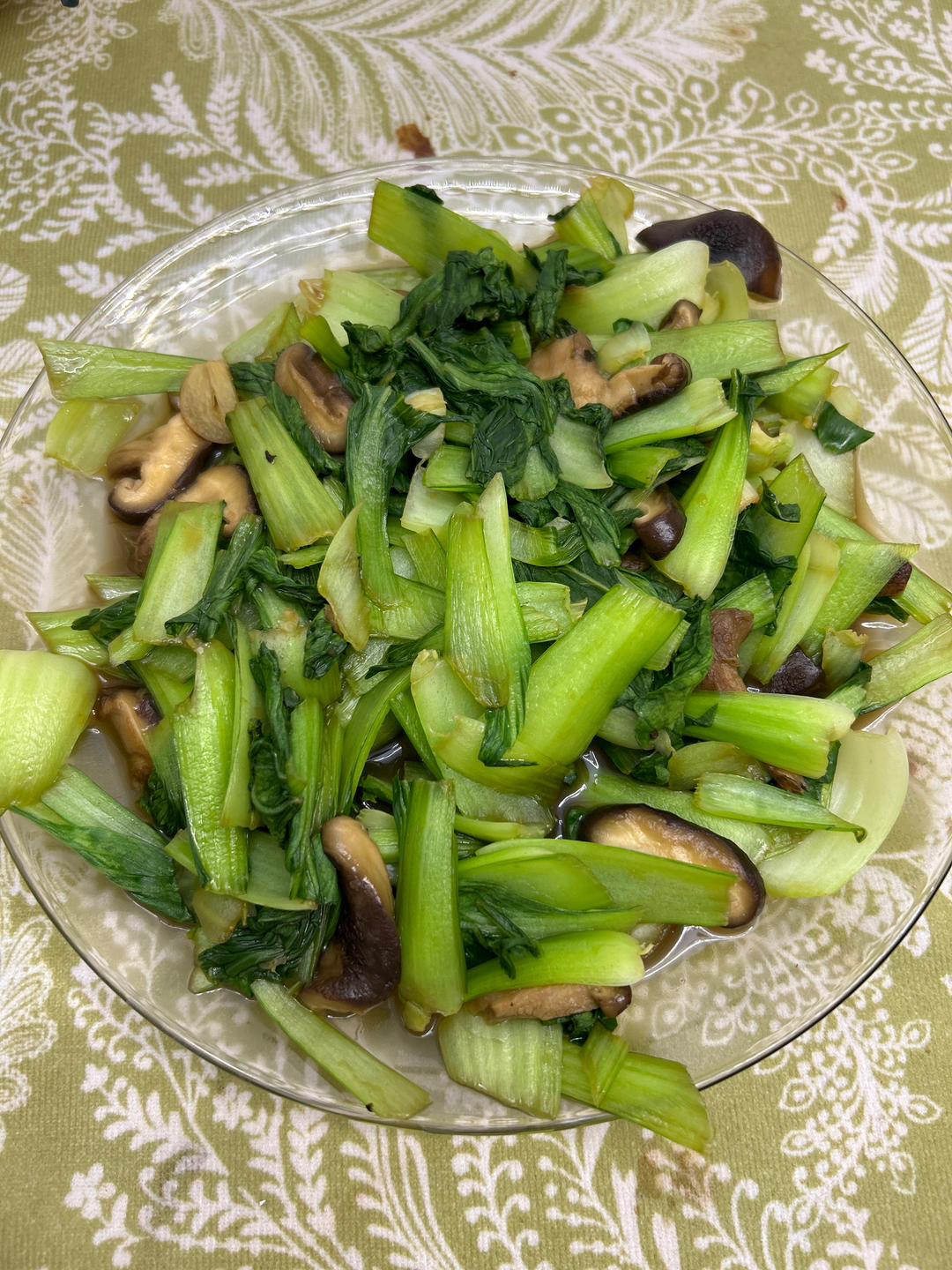 香菇炒小青菜