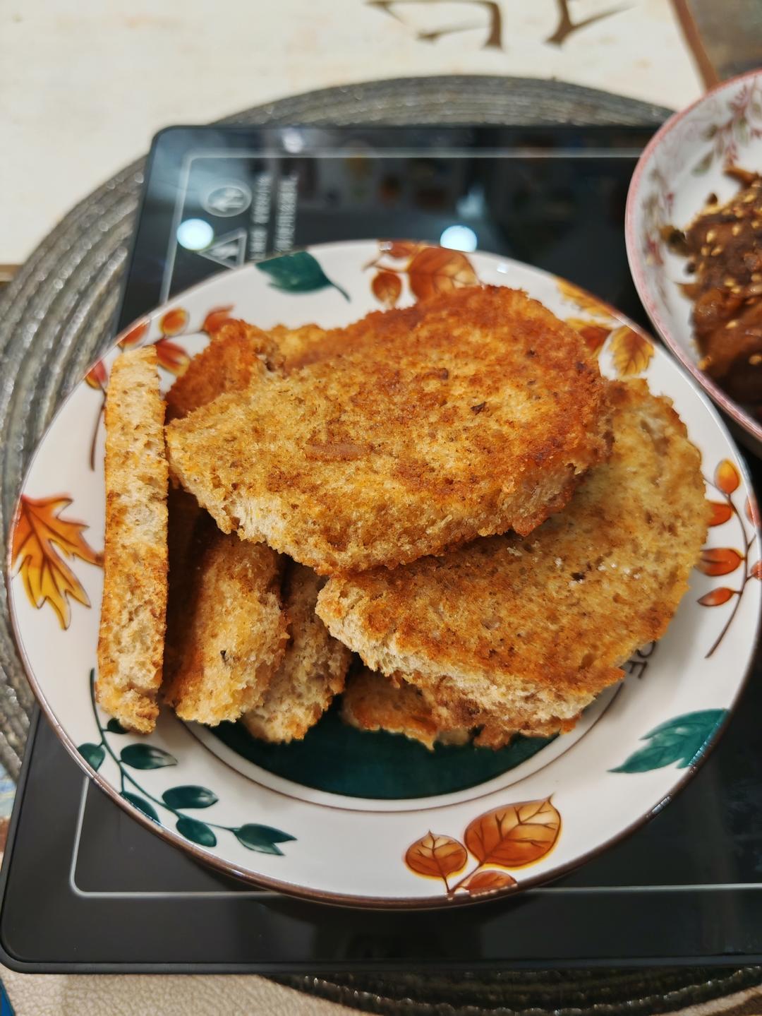 烤馒头片-烤箱和空气炸锅都可以~~娃爱吃的早餐