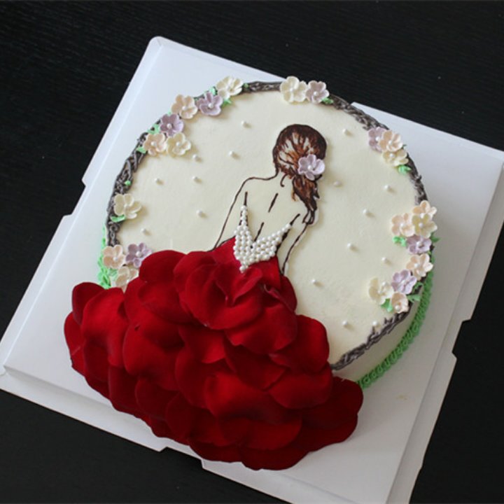 又美又累之韩式裱花奶油蛋糕