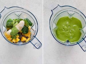 早餐健康饮品系列—芒果绿茶奶昔的做法 步骤2