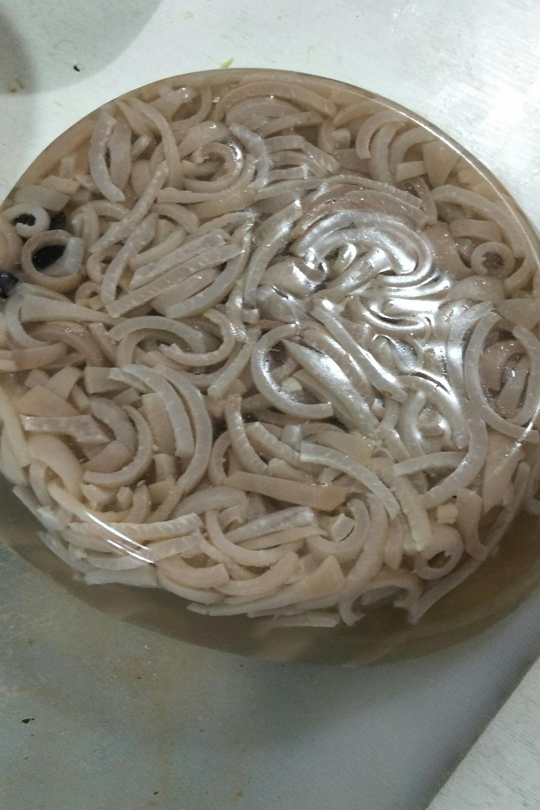 水晶肉皮冻