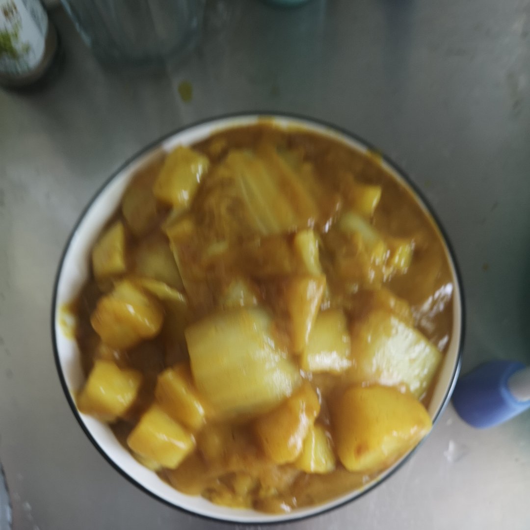 咖喱土豆年糕炖大白菜