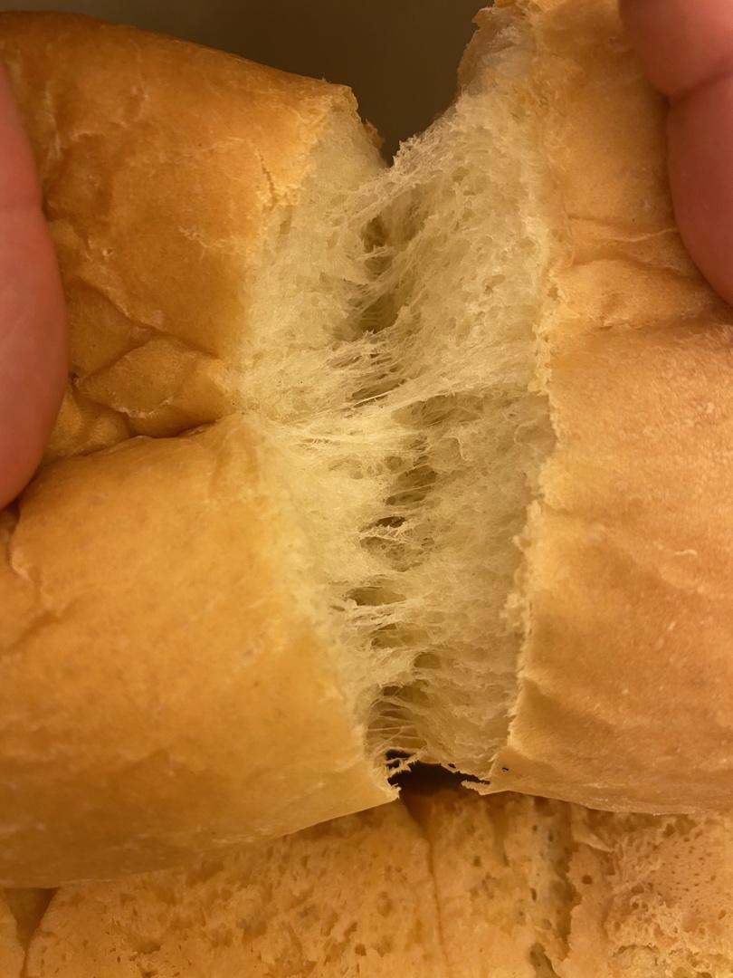 可以拉丝的超级软奶香吐司面包