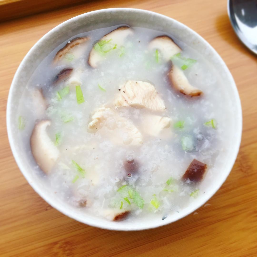 香菇鸡肉粥