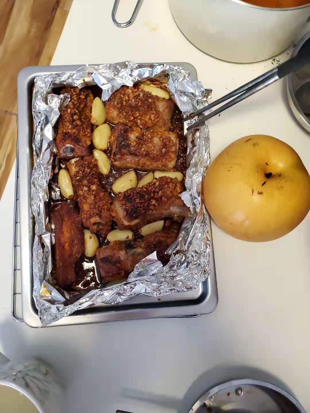 零失败的蒜香烤排骨-少油健康又美味