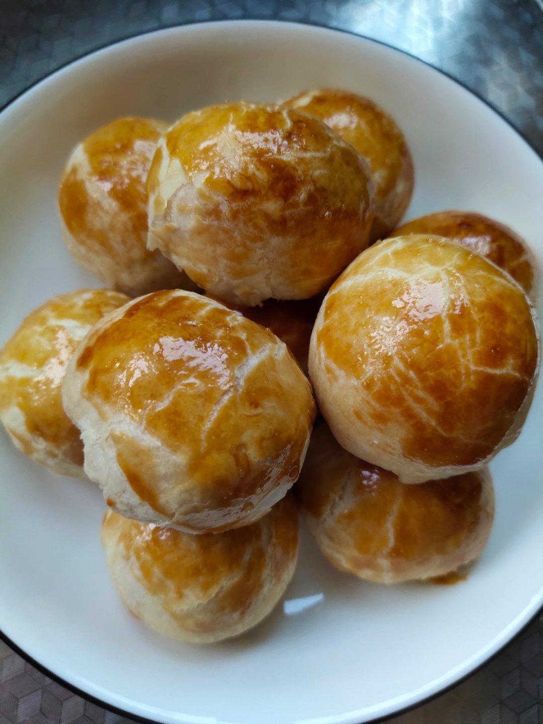 苏掉渣的红豆酥 紫薯酥 植物油版