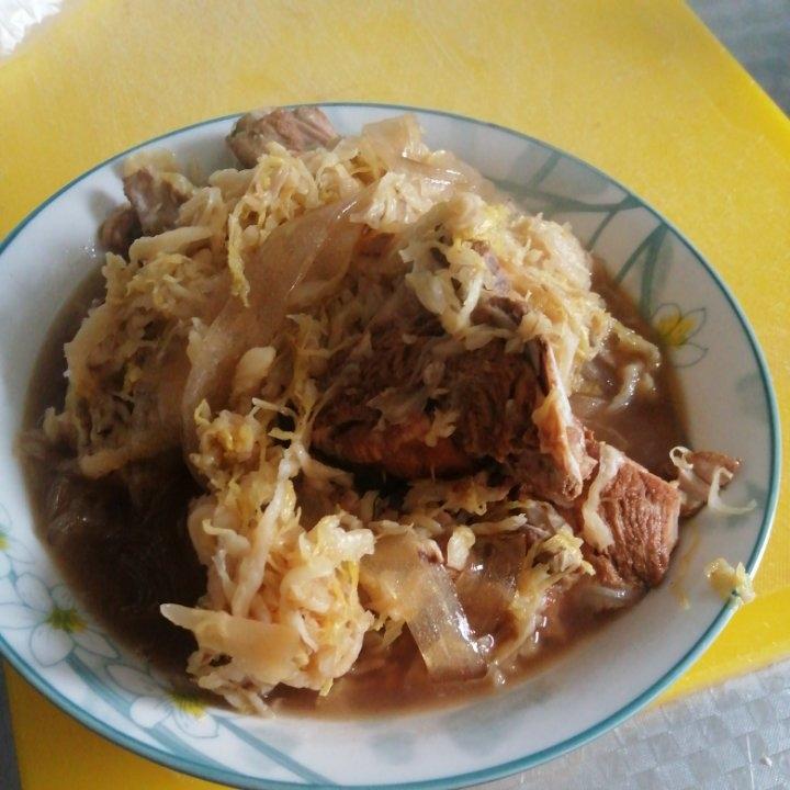 东北菜【排骨酸菜炖粉条】