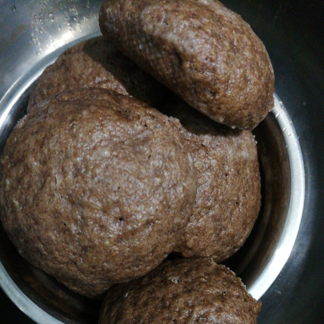 减脂粗粮主食：全麦馒头（黑小麦）