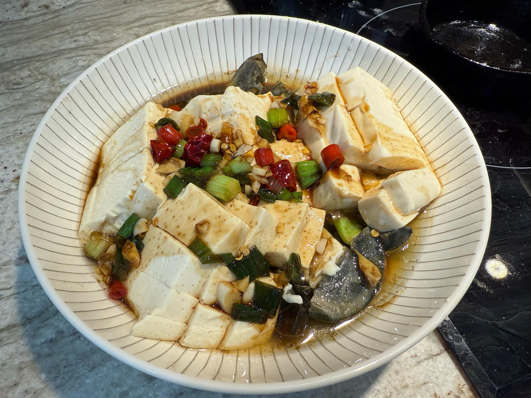 好吃爽口的皮蛋豆腐