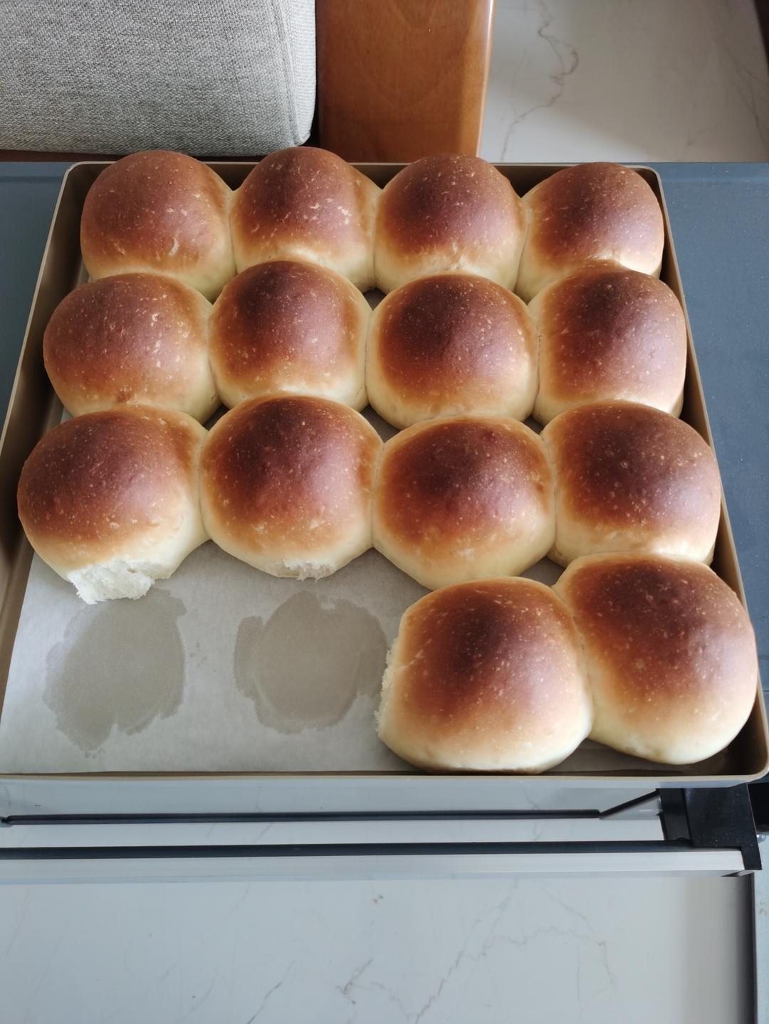 奶黄小餐包-一次发酵超好吃（附快手奶黄馅制作方法）