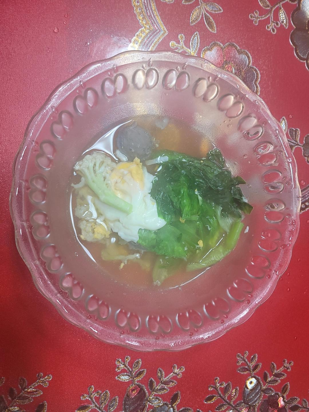 生菜牛丸汤