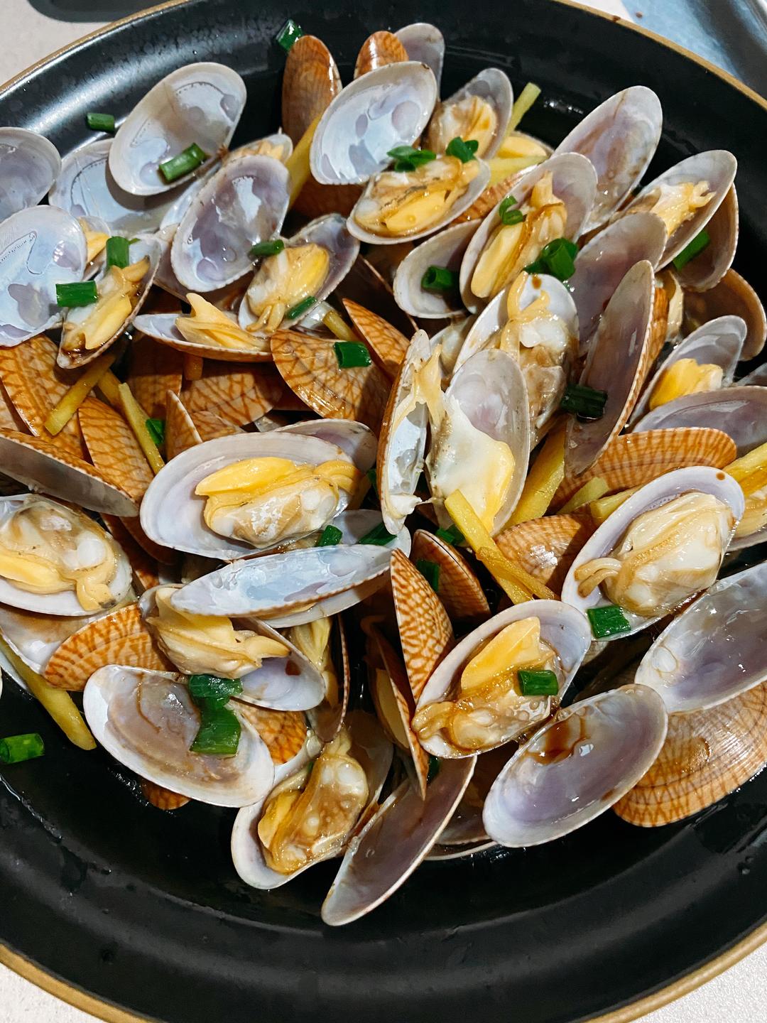 清蒸油蛤的做法