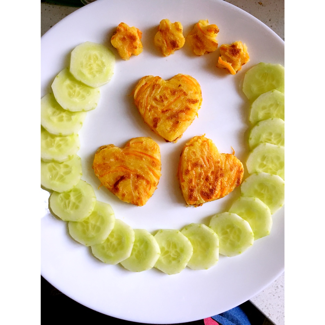 土豆胡萝卜丝煎饼