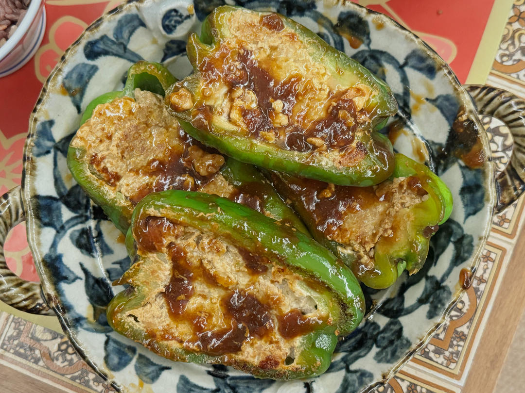 米饭杀手‼️虎皮青椒酿肉