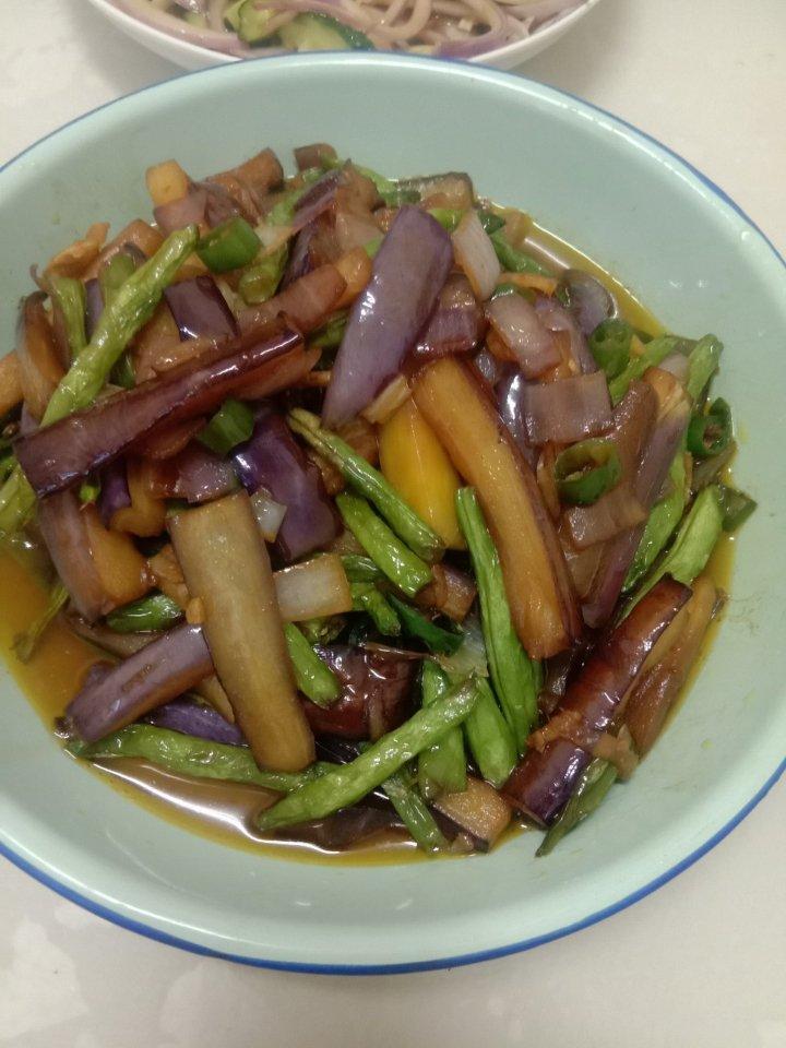简易版豆角烧茄子🍆