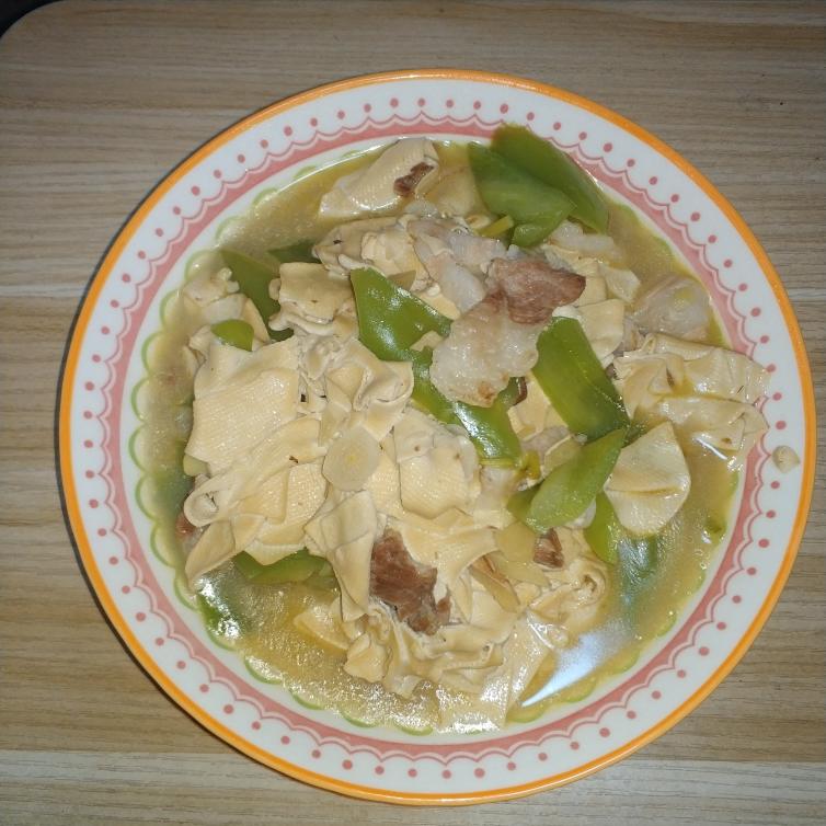 尖椒炒干豆腐