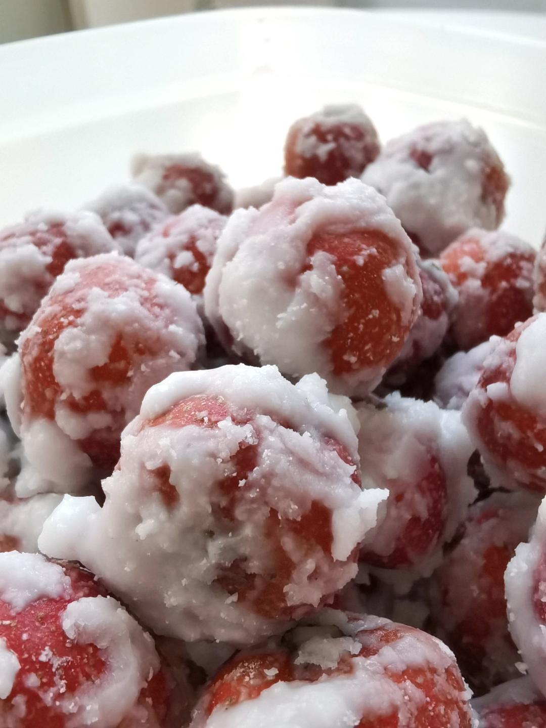 雪花山楂球 酸甜爽口 开胃又好吃 附细节视频详解