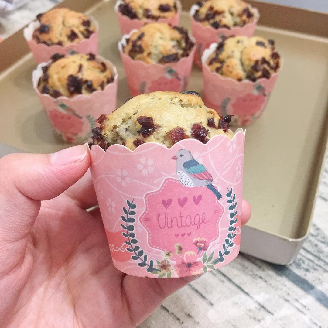 少女心的香蕉蔓越莓玛芬