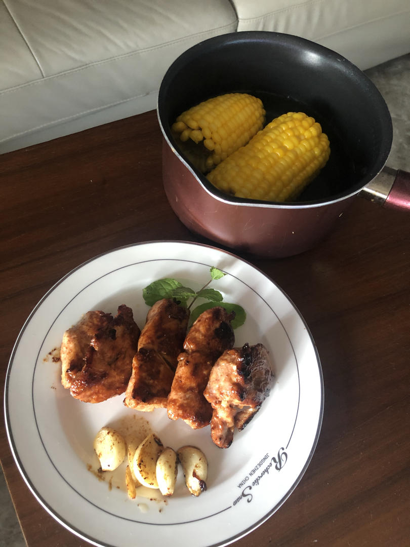 酷炫屌炸天好吃的煎鸡胸肉（香蒜蜂蜜煎鸡胸肉）