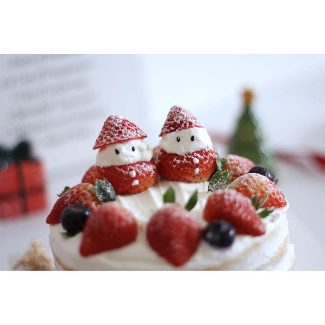 圣诞呆萌裸蛋糕