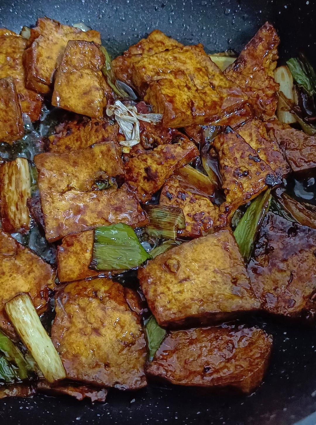 葱烧豆腐