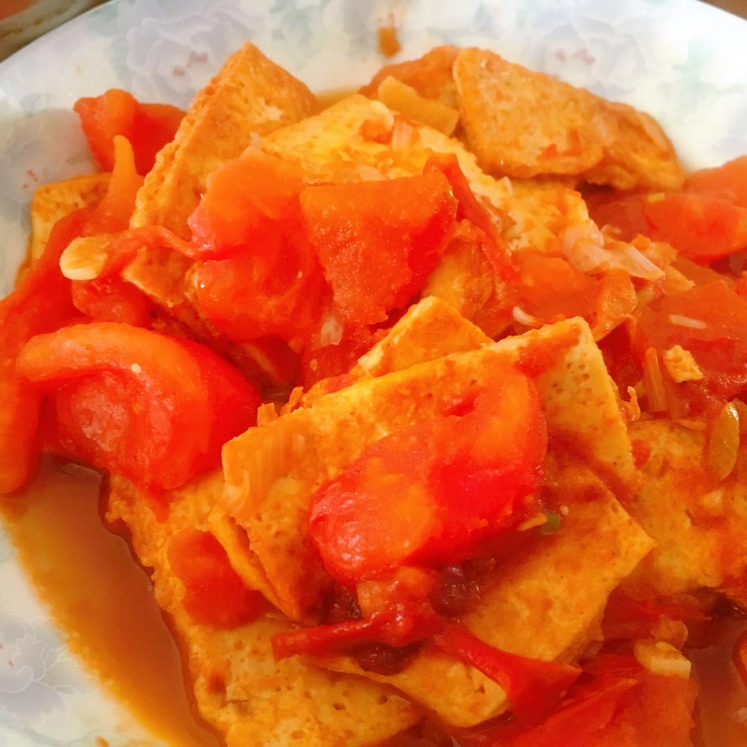西红柿烧豆腐