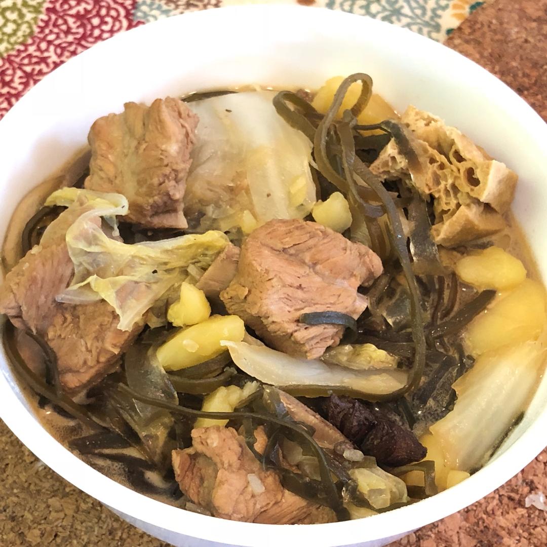 maggie麦果果做的粉条菜熬菜大锅菜河北人逢年过节都要吃的一碗菜