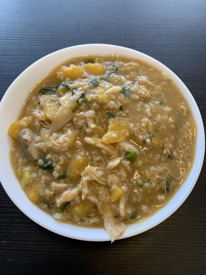 南瓜栗子鸡汤丨健康·三餐