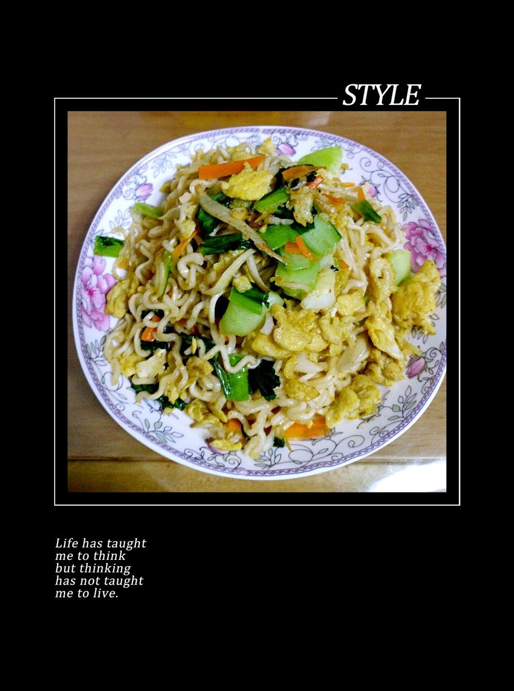 路边摊风味炒方便面