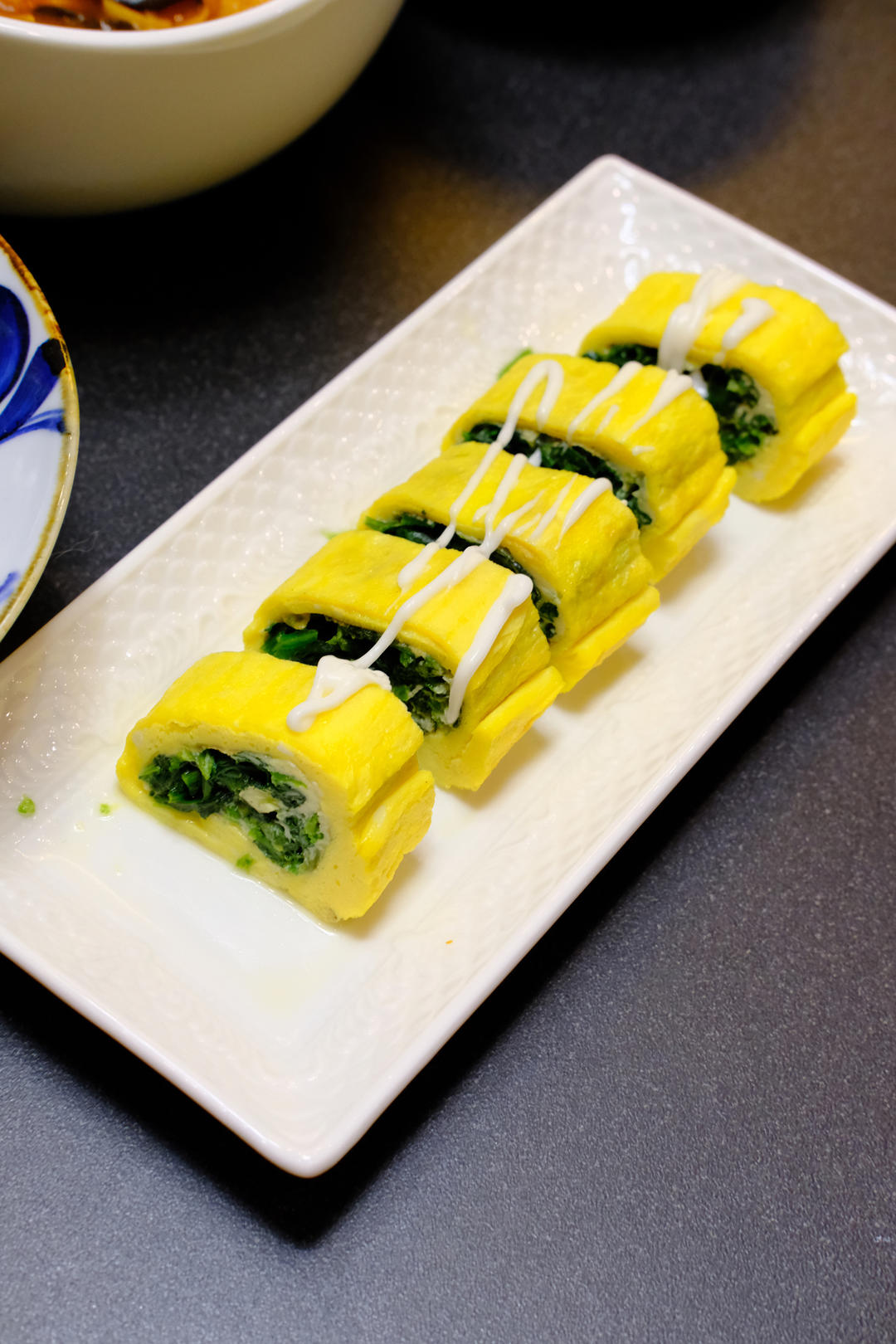 双色玉子烧（菠菜鸡蛋卷）